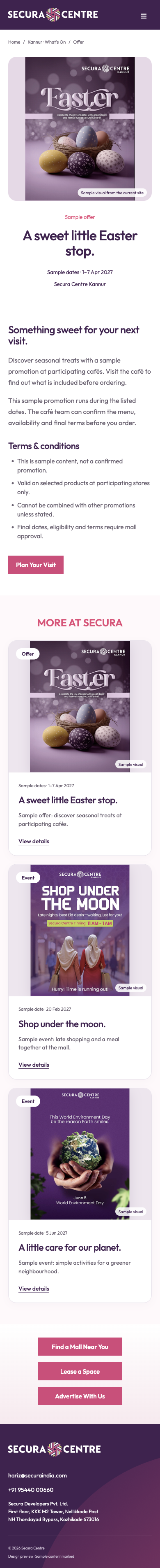 Offer detail mobile mockup